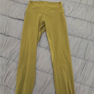 Olive Green Kids Leggings